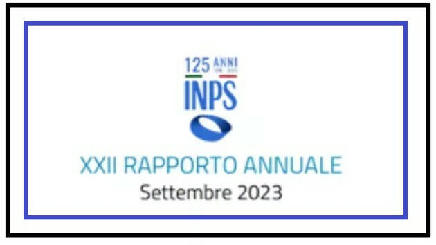 XXII Rapporto Annuale INPS: superata la crisi da Covid